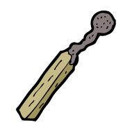 cartoon burnt match N29