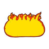 cartoon fire border N23