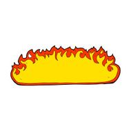 cartoon fire border N25
