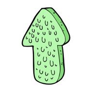 cartoon slimy arrow symbol N14