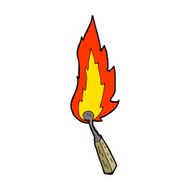 cartoon burning match N63