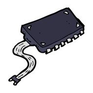 cartoon computer chip N39