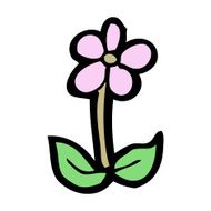 cartoon flower N627