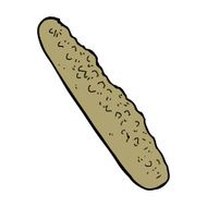 cartoon baguette N18