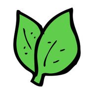 cartoon leaves symbol N13