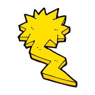 cartoon lightning bolt symbol N32