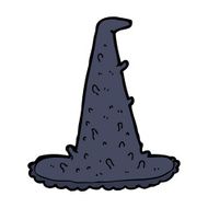 cartoon spooky witch hat N29