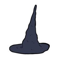 cartoon spooky witch hat N30