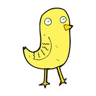 funny cartoon bird N262