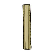 cartoon wooden ruler N25