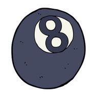cartoon eight ball N9