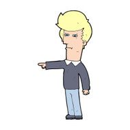 cartoon man blaming N14