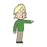 cartoon surprised man N208