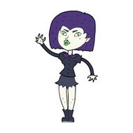 cartoon pretty vampire girl N42
