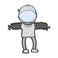 Cartoon Astronaut N187