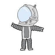 Cartoon Astronaut N188