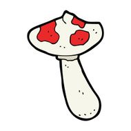 cartoon toadstool N142