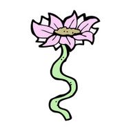 cartoon flower N630