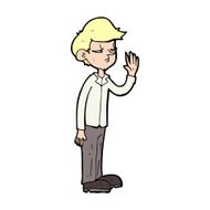 cartoon arrogant boy N12