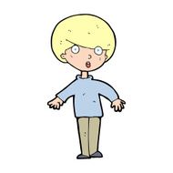 cartoon surprised man N209
