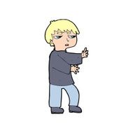 cartoon man gesturing N47