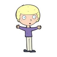 cartoon surprised man N211