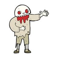 cartoon spooky zombie N14