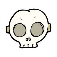 cartoon halloween skull mask N14