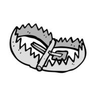 cartoon bear trap N14