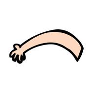 cartoon arm N246