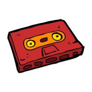 cartoon cassette tape N40