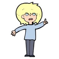 cartoon woman asking question N101