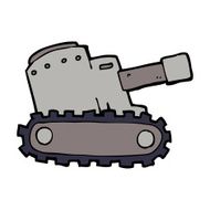 cartooon army tank N11