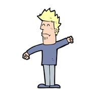 cartoon stressed man N106