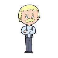 Cartoon Man With Mustache N153