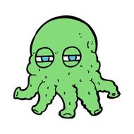 Cartoon Alien Face N31