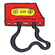 cartoon cassette tape N41