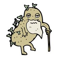 cartoon old potato N14