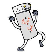 Cartoon Robot N416