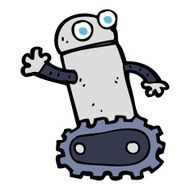 Cartoon Robot N417