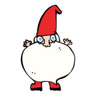 cartoon tiny santa N28
