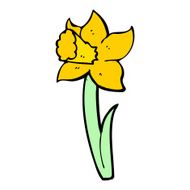 cartoon daffodil N19