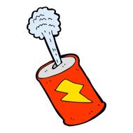 cartoon fizzing soda can N52