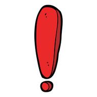 Cartoon Exclamation Mark N13