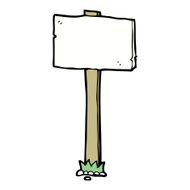cartoon signpost N22