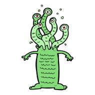 Cartoon monster N183