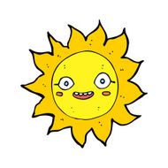 cartoon happy sun N20