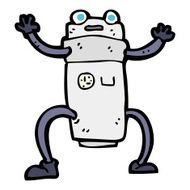 Cartoon Robot N418