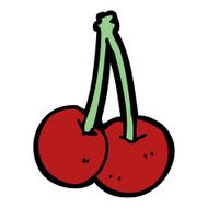 cartoon cherries N46