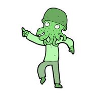 cartoon alien man dancing N15